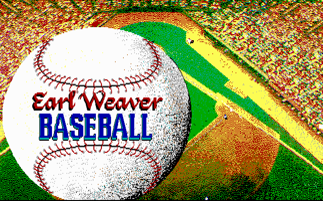 Title screen of Earl Weaver Baseball