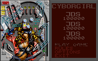 Title screen of Cyborgirl