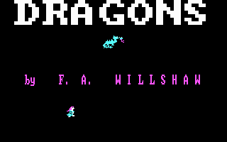 Title screen of Dragons: A Challenge in Chivalry
