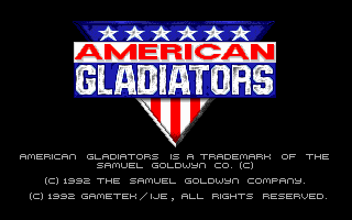 Title screen of American Gladiators