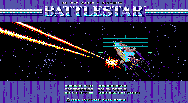 Title screen of BattleStar (1992)
