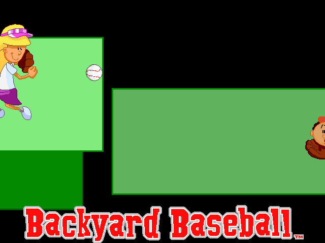 Title screen of Backyard Baseball