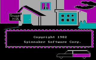 Title screen of Snooper Troops: Case #1 - The Granite Point Ghost