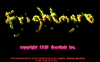 Title screen of Frightmare