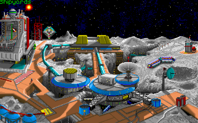Title screen of Planet's Edge: The Point of no Return
