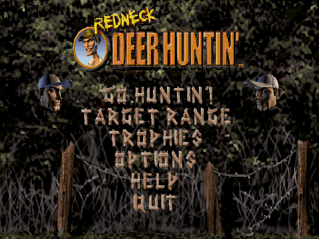 Title screen of Redneck Deer Huntin'