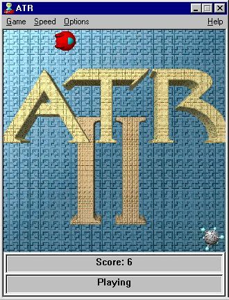 Title screen of Avoid The Roids