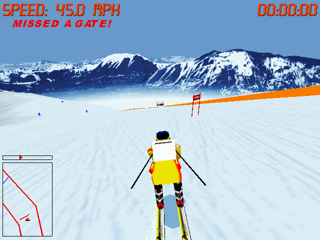 Gameplay of Front Page Sports: Ski Racing