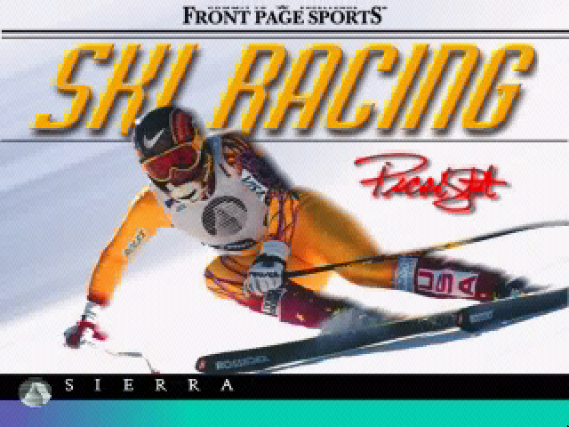 Title screen of Front Page Sports: Ski Racing