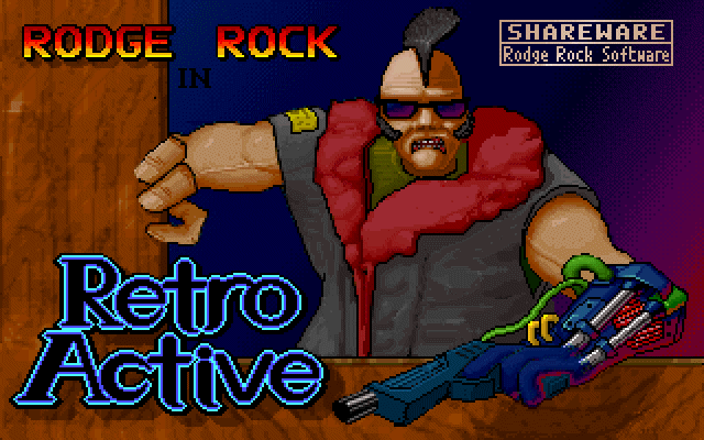 Title screen of Rodge Rock in Retroactive