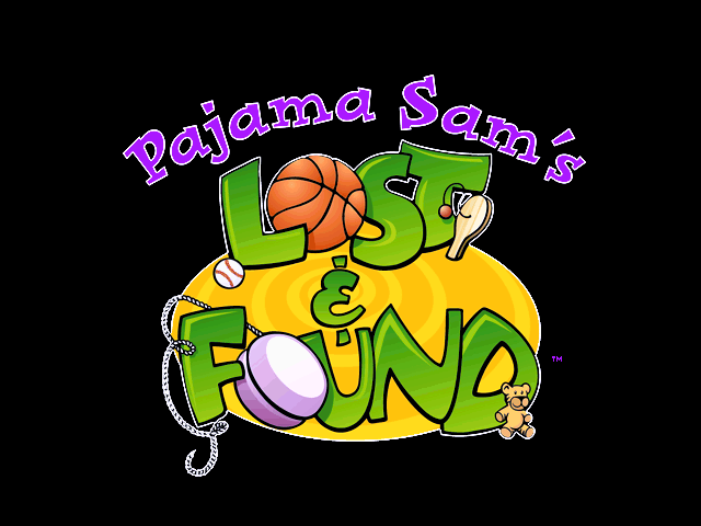 Title screen of Pajama Sam's Lost & Found