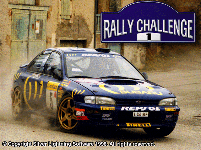 Title screen of Rally Challenge