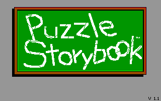 Title screen of Puzzle Storybook