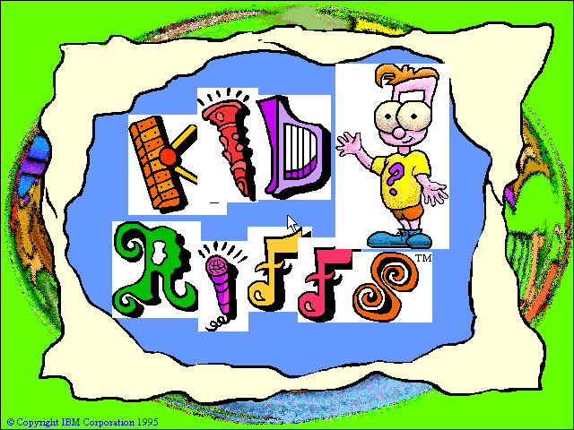 Title screen of Kidd Riffs