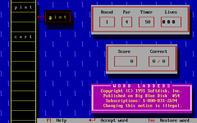 Gameplay of Word Ladders