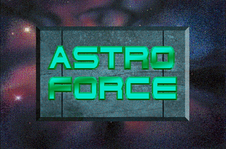 Title screen of Astro Force