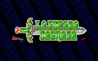Title screen of La Espada Sagrada