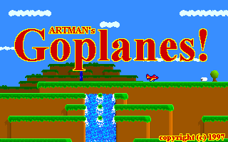 Title screen of Artman's Goplanes!