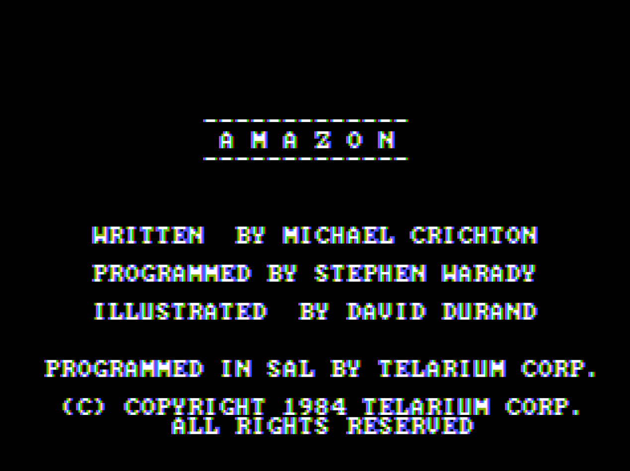 Title screen of Amazon