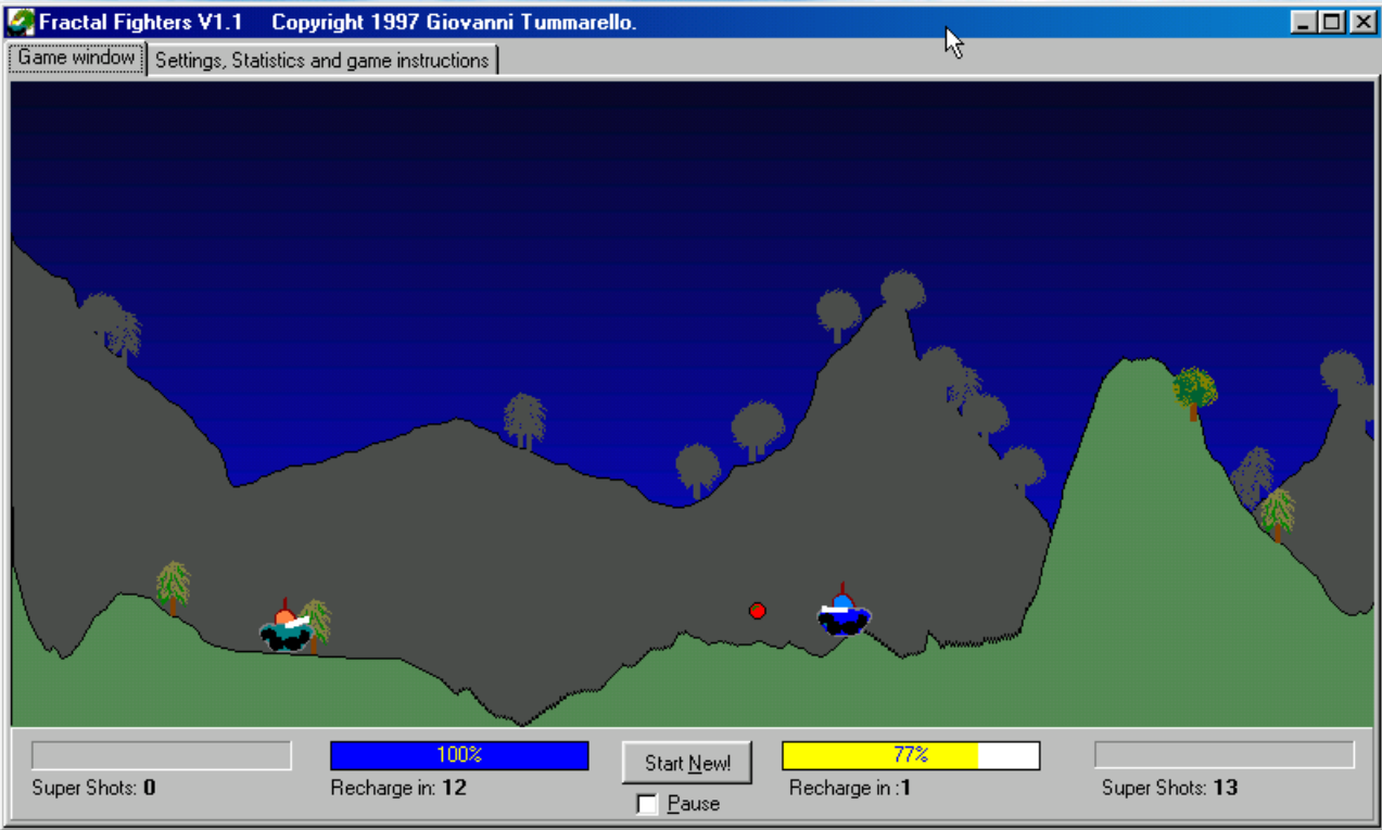 Gameplay of Fractal Fighters
