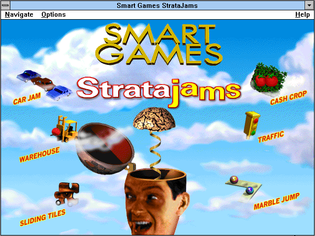Title screen of Smart Games Stratajams