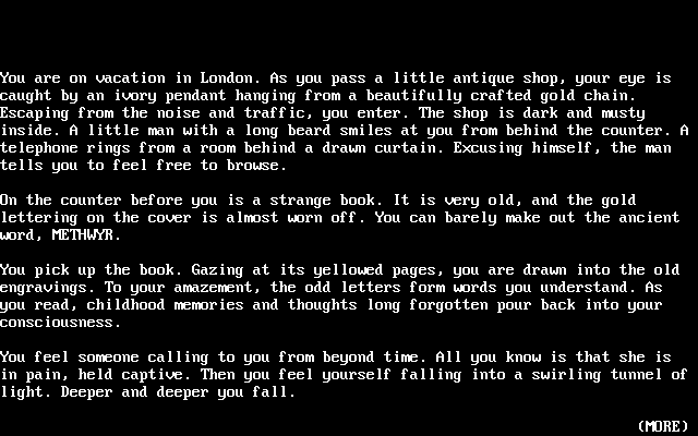 Title screen of Forbidden Castle