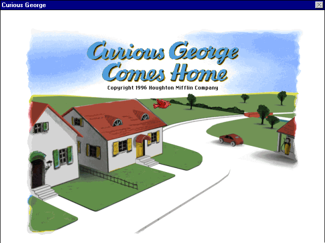 Title screen of Curious George Comes Home