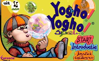 Title screen of Yogho! Yogho!