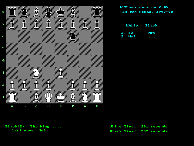 Gameplay of EXchess