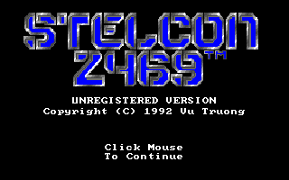 Title screen of Stelcon 2469