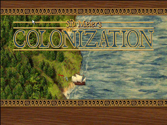 Title screen of Sid Meier's Colonization