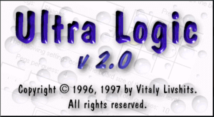 Title screen of Ultra Logic