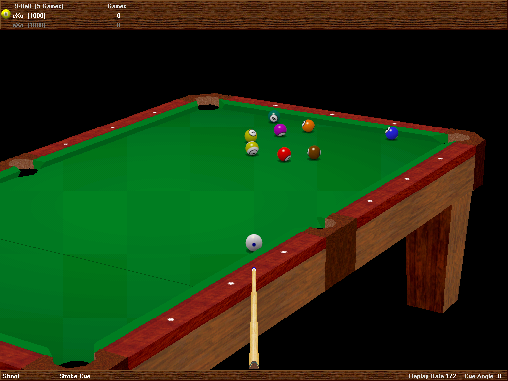 Gameplay of Virtual Pool 2