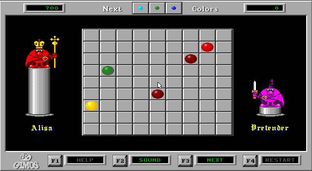 Gameplay of Color Lines
