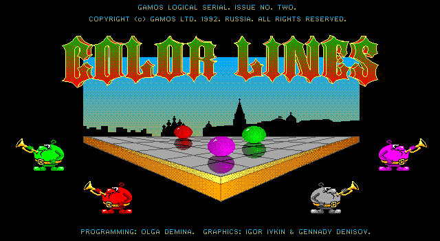 Title screen of Color Lines
