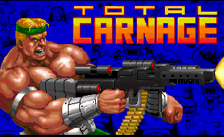 Title screen of Total Carnage