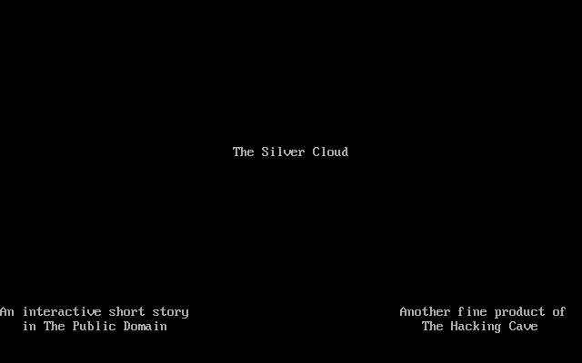 Title screen of The Silver Cloud
