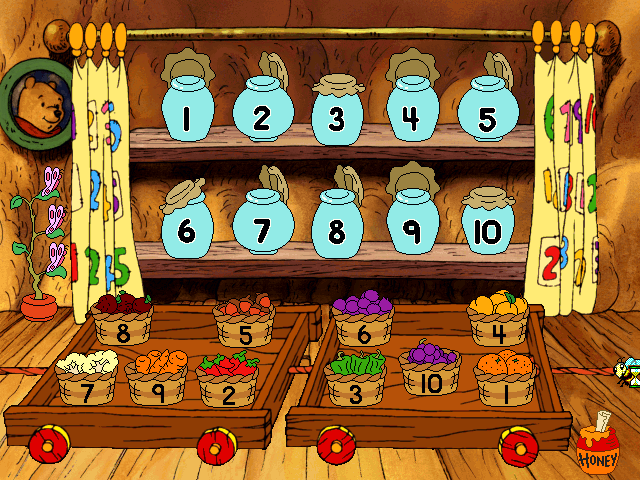 Gameplay of Disney's Ready For Math with Pooh