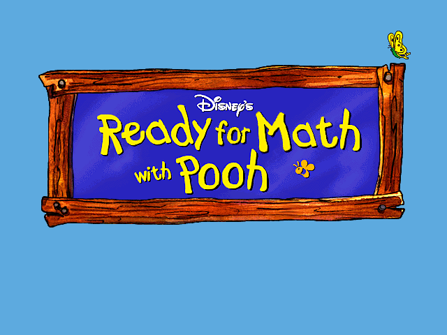 Title screen of Disney's Ready For Math with Pooh