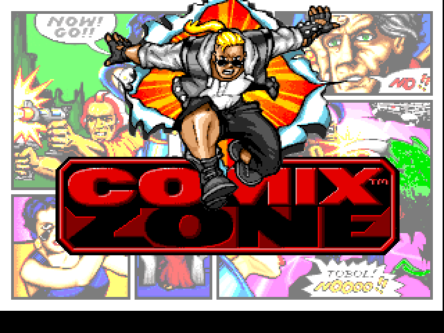 Title screen of Comix Zone