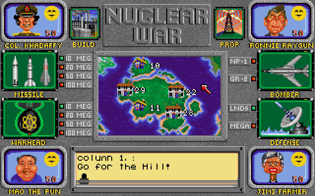 Gameplay of Nuclear War