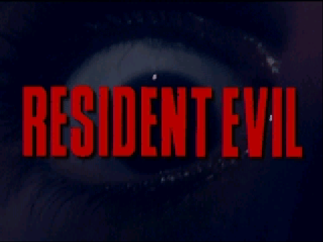Title screen of Resident Evil
