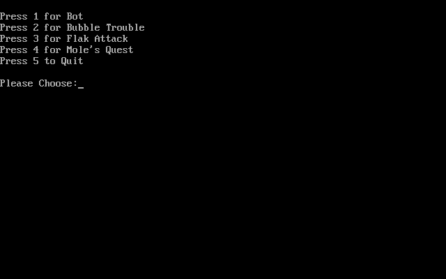 Title screen of Fast Action Paq