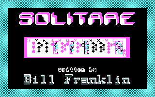 Title screen of Solitare