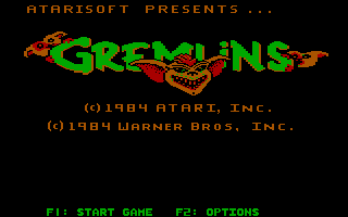 Title screen of Gremlins