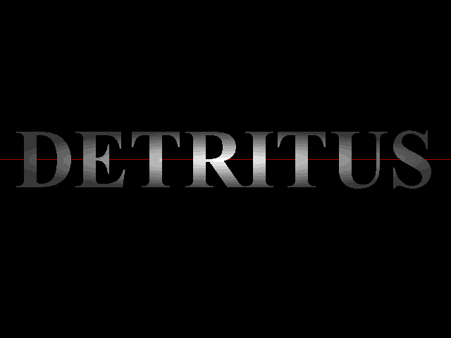 Title screen of Detritus: The Daemons Quest