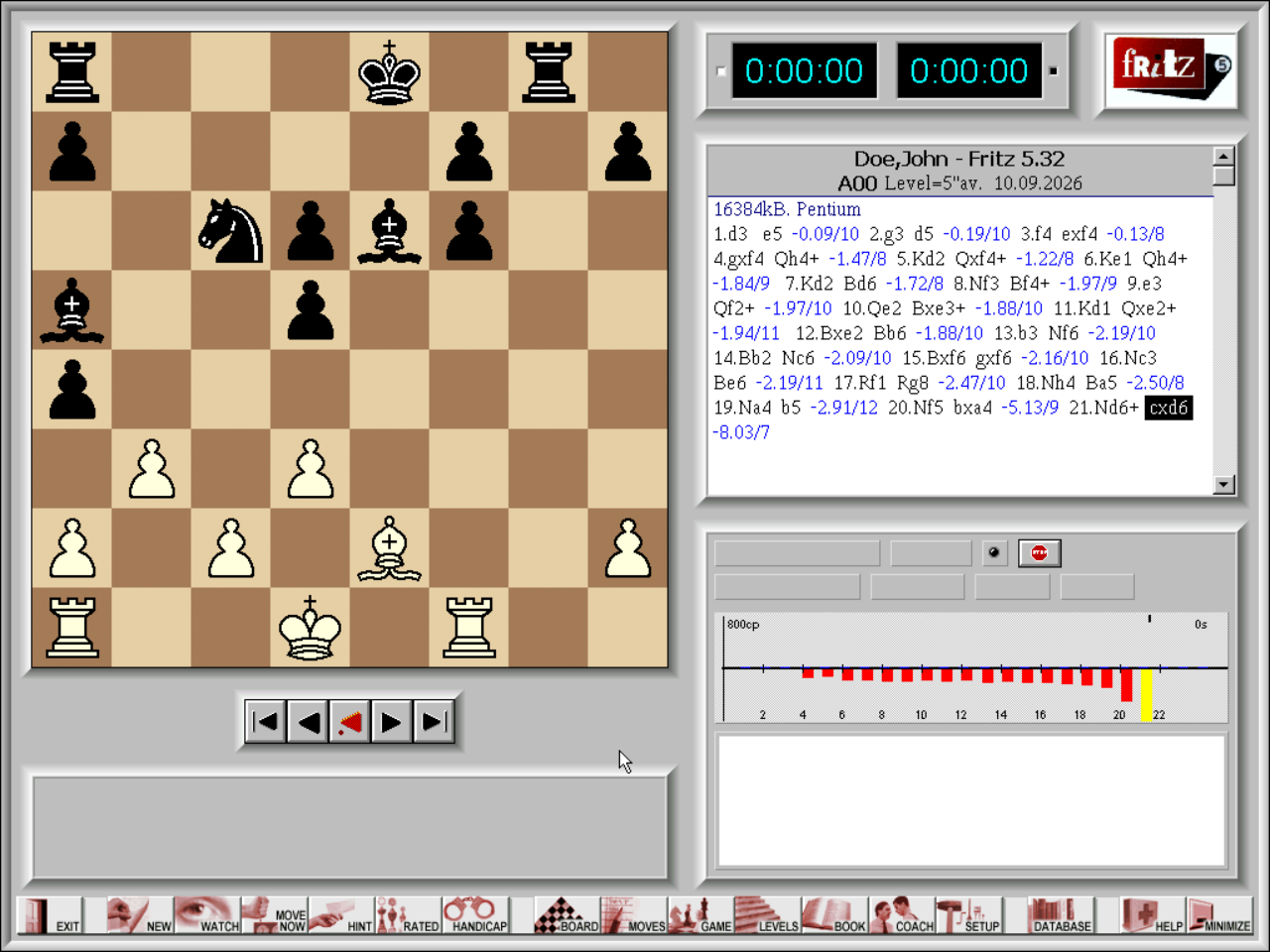 Gameplay of Fritz 5