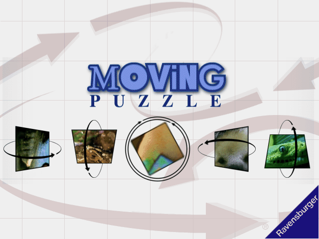 Title screen of Moving Puzzle: Jungle World