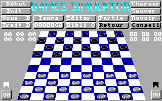 Gameplay of Dames Simulator
