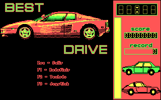 Title screen of Best Drive